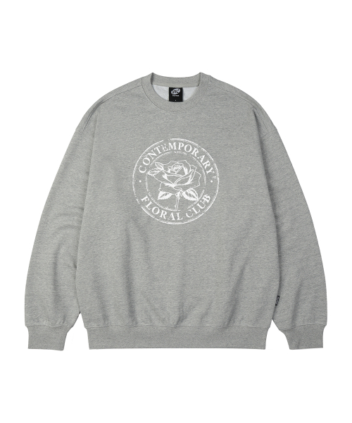 WILDROCK(ワイルドロック)の「FLORAL CLUB オーバーサイズ スウェット_9 COL(スウェット・レディース・ブラウン/ダークグレー/ネイビー/アイボリー/ブラック/ピンク/ブルー/ベージュ/チャコール・SMALL/LARGE/MEDIUM)」の14枚目の写真