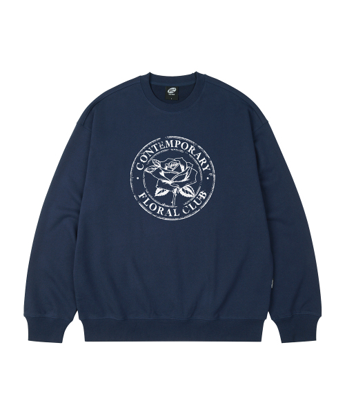 WILDROCK(ワイルドロック)の「FLORAL CLUB オーバーサイズ スウェット_9 COL(スウェット・レディース・ブラウン/ダークグレー/ネイビー/アイボリー/ブラック/ピンク/ブルー/ベージュ/チャコール・SMALL/LARGE/MEDIUM)」の15枚目の写真