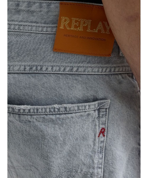 REPLAY(リプレイ)の「レギュラースリム WILLBI ライトグレーデニム(デニムパンツ・メンズ・ライトグレー・W30xL30/W36xL30/W34xL30/W33xL30/W32xL30/W31xL30/W29xL30)」の6枚目の写真