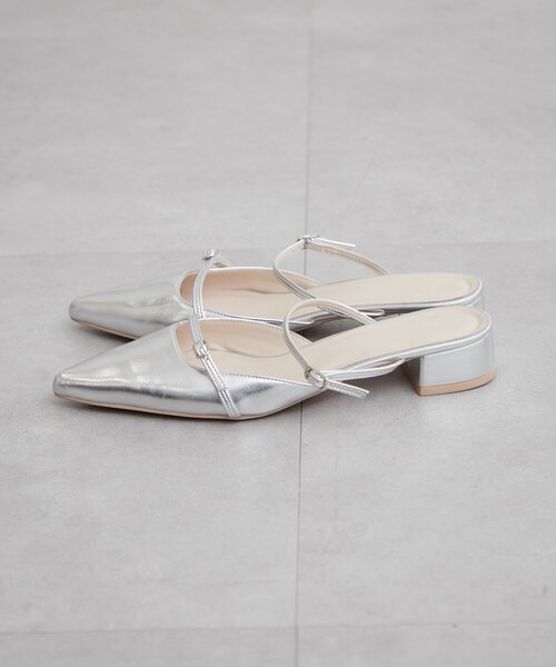 mystic（ミスティック）の「ポインテッドトゥストラップパンプス（パンプス・レディース・ブラック/シルバー・37/38/36）」の14枚目の写真