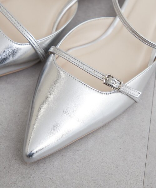 mystic（ミスティック）の「ポインテッドトゥストラップパンプス（パンプス・レディース・ブラック/シルバー・37/38/36）」の16枚目の写真