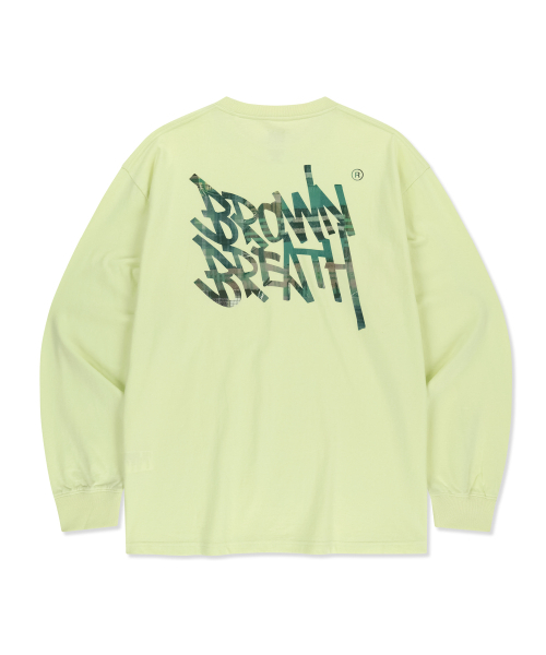 BROWNBREATH(ブラウンブレス)の「PATCHWORK CHECK TAG LONGSLEEVE - LIME(Tシャツ/カットソー・レディース・その他・SMALL/MEDIUM/LARGE/X-LARGE)」の1枚目の写真
