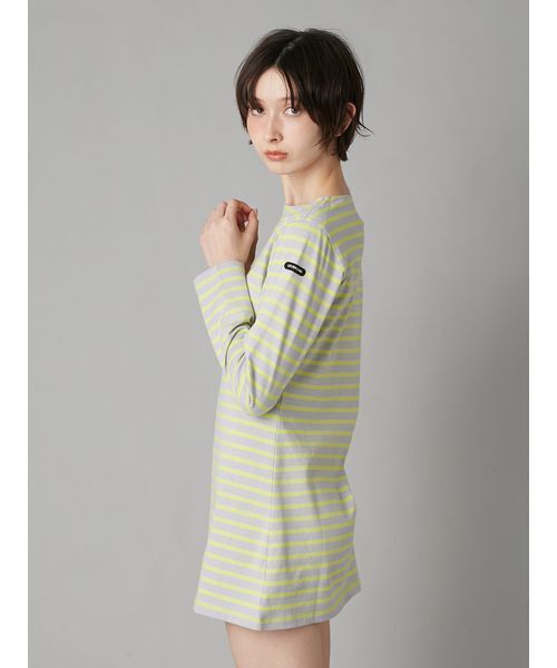 LILY BROWN(リリーブラウン)の「フレンチボーダーカットチュニック(その他トップス・レディース・ネイビー/レッド/ライム・F)」の7枚目の写真