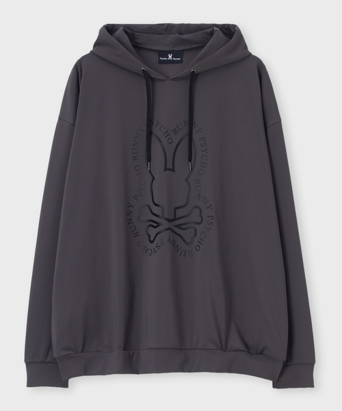 Psycho Bunny（サイコバニー）の「[WEB限定]タイポエンブレム ダンボールパーカ（パーカー・メンズ・ブラック/チャコールグレー・FREE）」の14枚目の写真