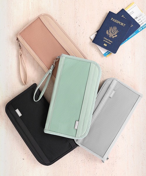 CALIFORNIA OUTFITTERS（カリフォルニア アウトフィッターズ）の「1D4-MT【RFIDブロッキング】メッシュ ストラップ付パスポートケース（パスポートケース・レディース・グレー/ブラック/ピンク/グリーン・ONESIZE）」の3枚目の写真
