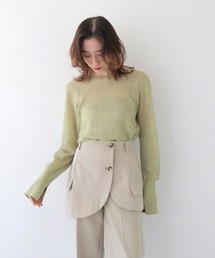 CLEIO | 【CLEIO】シアーリブニット SHEER RIB KNIT(ニット/セーター)