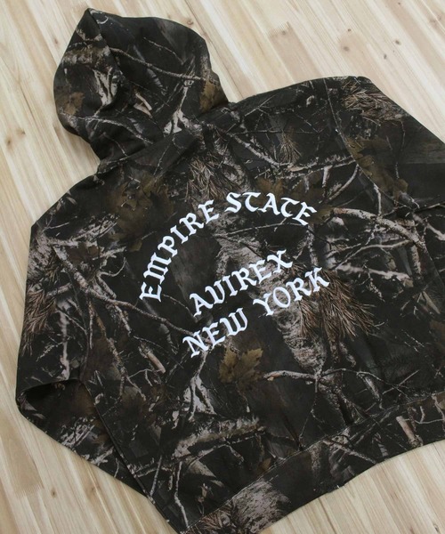 AVIREX（アヴィレックス）の「ZIP UP HOODIE"REAL TREE CAMO"（パーカー・メンズ・ブラック/カモフラージュ・M/XL/L）」の11枚目の写真