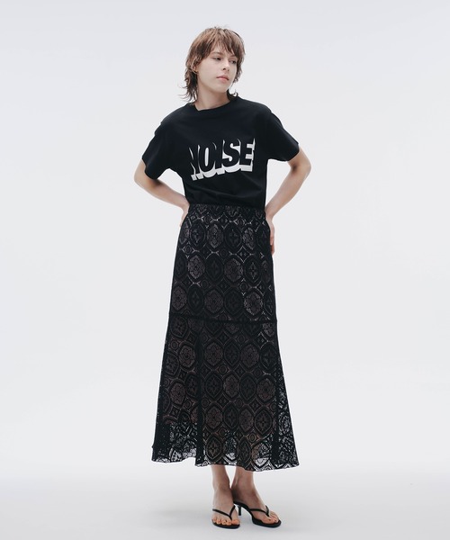NOISE MAKER（ノイズメーカー）の「シャドウロゴTEE（Tシャツ/カットソー・レディース・ブラック/ホワイト・S/XS/M）」の10枚目の写真