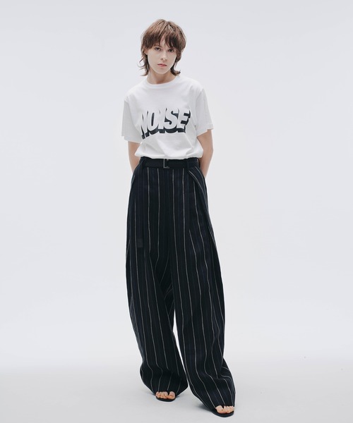 NOISE MAKER（ノイズメーカー）の「シャドウロゴTEE（Tシャツ/カットソー・レディース・ブラック/ホワイト・S/XS/M）」の4枚目の写真