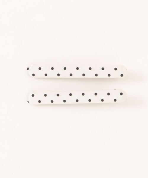Heather(ヘザー)の「ドットヘアピン2P 650143(ヘアピン・レディース・アイボリー/ブラック・ONE SIZE)」の1枚目の写真