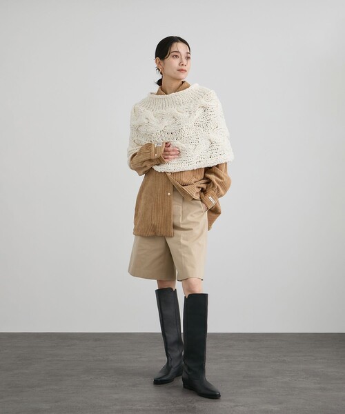 SALON adam et rope'(サロン アダム エ ロペ)の「【COUTURE D'ADAM(クチュール ド アダム)】Corduroy Surf Shirt(シャツ/ブラウス・レディース・キャメル・40)」の16枚目の写真