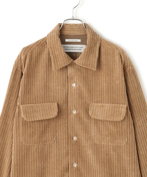 SALON adam et rope'(サロン アダム エ ロペ)の「【COUTURE D'ADAM(クチュール ド アダム)】Corduroy Surf Shirt(シャツ/ブラウス・レディース・キャメル・40)」の12枚目の写真