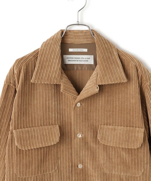 SALON adam et rope'(サロン アダム エ ロペ)の「【COUTURE D'ADAM(クチュール ド アダム)】Corduroy Surf Shirt(シャツ/ブラウス・レディース・キャメル・40)」の11枚目の写真