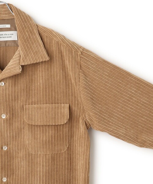 SALON adam et rope'(サロン アダム エ ロペ)の「【COUTURE D'ADAM(クチュール ド アダム)】Corduroy Surf Shirt(シャツ/ブラウス・レディース・キャメル・40)」の9枚目の写真