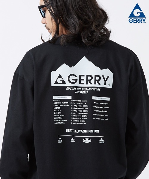 GERRY（ジェリー）の「【GERRY】別注 プリント 長袖 Tシャツ（Tシャツ/カットソー・メンズ・ブラック/カーキ/ホワイト系/ホワイト系1/ホワイト系2/ブラック系5/ブルー/ライトグレー系1/ブラック系2/カーキ系2/ブルー系2/ホワイト系3/ライトグレー系3/ブラック系4/カーキ系4/ブルー系4/ホワイト系5/ホワイト/ライトグレー/ライトグレー系/ブラック系1/ライトグレー系2/ブラック系3/カーキ系3/ブルー系3/ホワイト系4/カーキ系5/ブルー系5/ライトグレー系4/ライトグレー系5/ブラック系/カーキ系/ブルー系/カーキ系1/ブルー系1・SMALL/MEDIUM/LARGE/X-LARGE）」の12枚目の写真