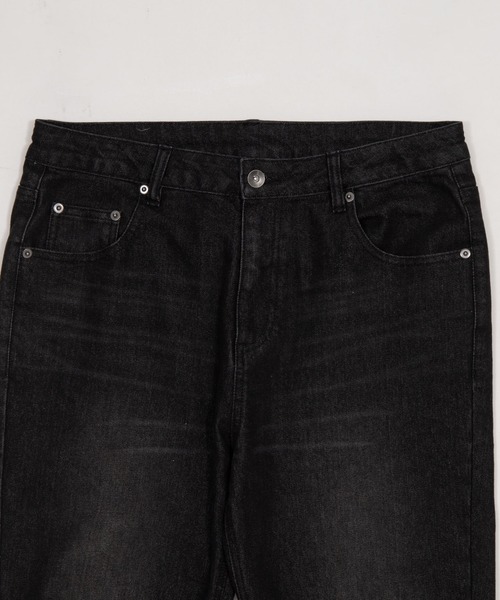 SHORT ROUND（ショートラウンド）の「SHORT ROUND/【26年春夏新作】シャーリングフレアデニムスキニーパンツ（デニムパンツ・メンズ・ブラック系3・LARGE/MEDIUM）」の11枚目の写真