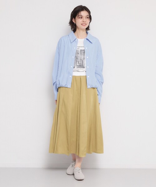 THE SHOP TK （ザ ショップ ティーケー ）の「ストライプアソートスカート（スカート・レディース・ネイビー/ベージュ/ブルー系7・12/13）」の10枚目の写真