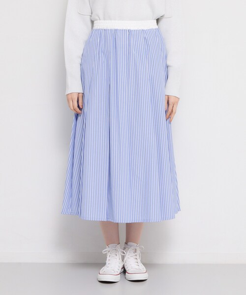 THE SHOP TK （ザ ショップ ティーケー ）の「ストライプアソートスカート（スカート・レディース・ネイビー/ベージュ/ブルー系7・12/13）」の20枚目の写真
