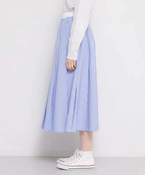 THE SHOP TK （ザ ショップ ティーケー ）の「ストライプアソートスカート（スカート・レディース・ネイビー/ベージュ/ブルー系7・12/13）」の21枚目の写真