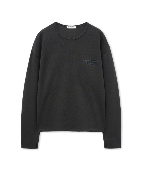 INTEMPOMOOD(インテンポムード)の「チェックインポケットロングスリーブ_チャコール(Tシャツ/カットソー・メンズ・チャコール・LARGE/MEDIUM)」の11枚目の写真