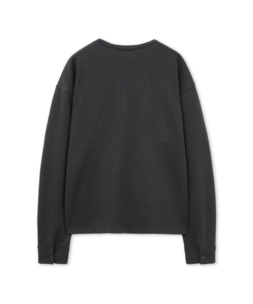 INTEMPOMOOD(インテンポムード)の「チェックインポケットロングスリーブ_チャコール(Tシャツ/カットソー・メンズ・チャコール・LARGE/MEDIUM)」の22枚目の写真