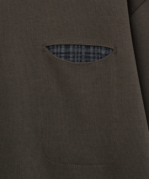 INTEMPOMOOD(インテンポムード)の「チェックインポケットロングスリーブ_チャコール(Tシャツ/カットソー・メンズ・チャコール・LARGE/MEDIUM)」の16枚目の写真