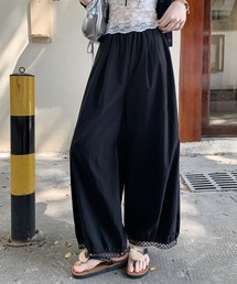 バルーンパンツ ワイドパンツ レース