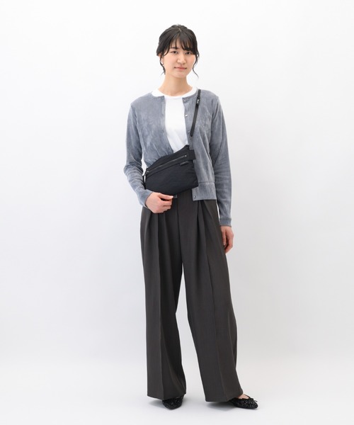 W&.Day/Night(ダブルアンド デイナイト)の「ショルダーバッグ キルッコ コレクション 2L シースルーポケット 19141(ショルダーバッグ・レディース・ブラック/ライトグレー系・FREE)」の3枚目の写真