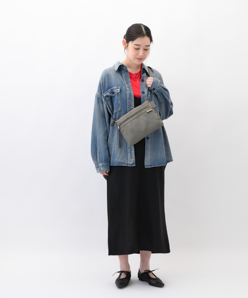W&.Day/Night(ダブルアンド デイナイト)の「ショルダーバッグ キルッコ コレクション 2L シースルーポケット 19141(ショルダーバッグ・レディース・ブラック/ライトグレー系・FREE)」の8枚目の写真