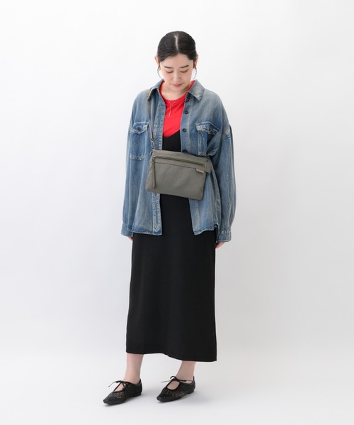 W&.Day/Night(ダブルアンド デイナイト)の「ショルダーバッグ キルッコ コレクション 2L シースルーポケット 19141(ショルダーバッグ・レディース・ブラック/ライトグレー系・FREE)」の9枚目の写真