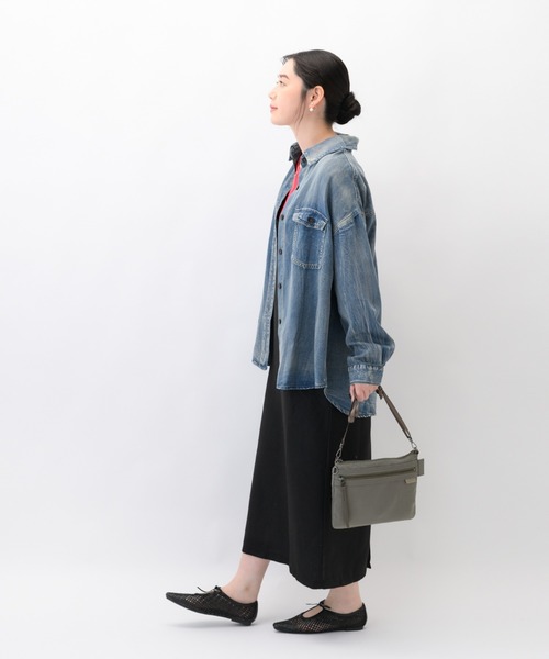 W&.Day/Night(ダブルアンド デイナイト)の「ショルダーバッグ キルッコ コレクション 2L シースルーポケット 19141(ショルダーバッグ・レディース・ブラック/ライトグレー系・FREE)」の11枚目の写真