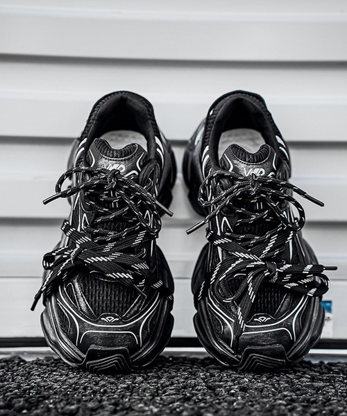 WESTBOY(ウエストボーイ)の「厚底 ボリューム ダッドレースアップスニーカー WO26S3SH18(スニーカー・メンズ・ブラック/ホワイト・41/42/43/44)」の11枚目の写真