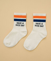 and D. petit main | 【Dセレクト】配色ラインロゴソックス(ソックス/靴下)