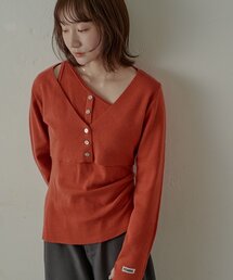 mline | [mline]ワンショル レイヤーニット(ニット/セーター)