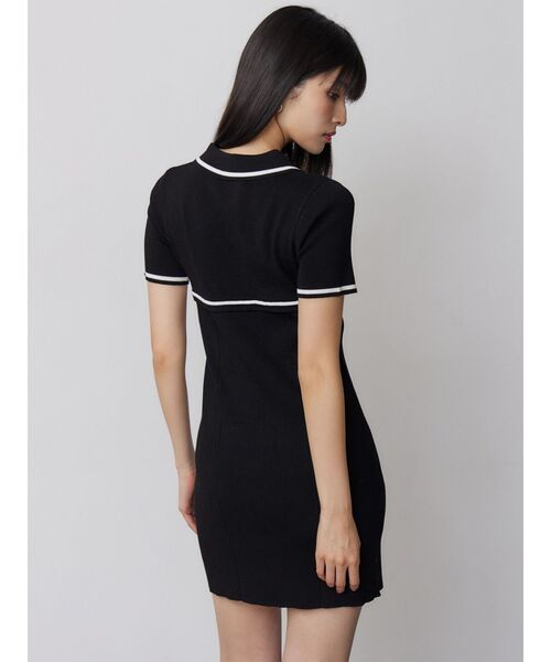 MURUA（ムルーア）の「2wayボレロライクポロワンピース（ワンピース・レディース・グレー/ブラック・FREE）」の7枚目の写真