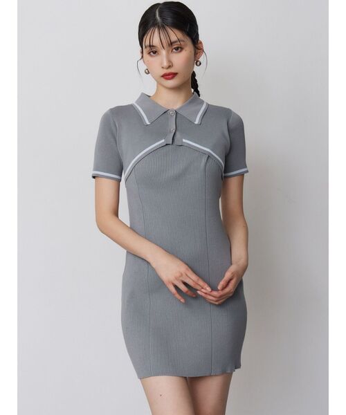 MURUA（ムルーア）の「2wayボレロライクポロワンピース（ワンピース・レディース・グレー/ブラック・FREE）」の13枚目の写真