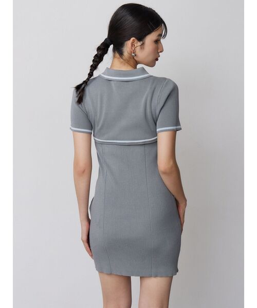 MURUA（ムルーア）の「2wayボレロライクポロワンピース（ワンピース・レディース・グレー/ブラック・FREE）」の16枚目の写真