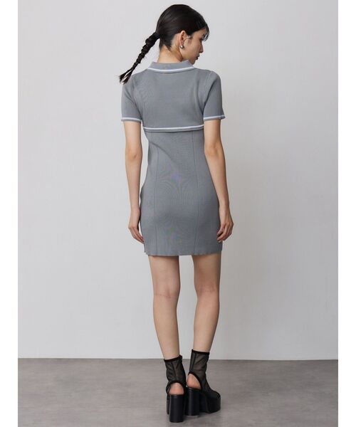 MURUA（ムルーア）の「2wayボレロライクポロワンピース（ワンピース・レディース・グレー/ブラック・FREE）」の21枚目の写真