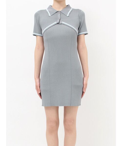 MURUA（ムルーア）の「2wayボレロライクポロワンピース（ワンピース・レディース・グレー/ブラック・FREE）」の22枚目の写真