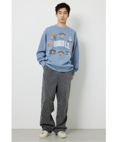 RODEO CROWNS WIDE BOWL（ロデオクラウンズワイドボウル）の「エンボスロゴデニムパンツ（デニムパンツ・メンズ・グレー/ネイビー・MEDIUM/LARGE）」の12枚目の写真