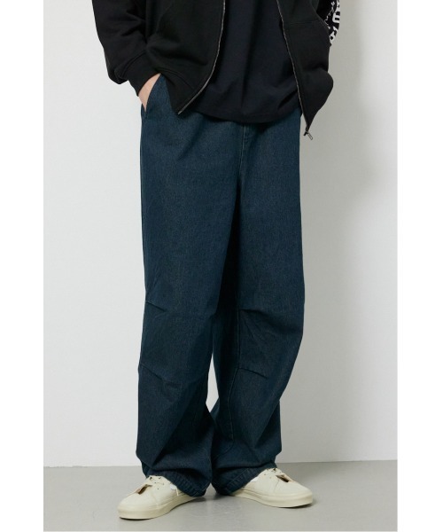 RODEO CROWNS WIDE BOWL（ロデオクラウンズワイドボウル）の「エンボスロゴデニムパンツ（デニムパンツ・メンズ・グレー/ネイビー・MEDIUM/LARGE）」の4枚目の写真