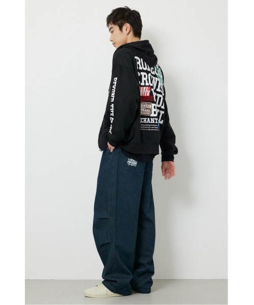 RODEO CROWNS WIDE BOWL（ロデオクラウンズワイドボウル）の「エンボスロゴデニムパンツ（デニムパンツ・メンズ・グレー/ネイビー・MEDIUM/LARGE）」の7枚目の写真