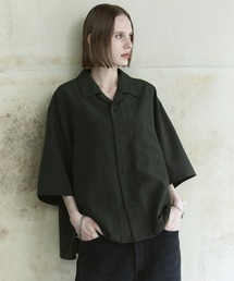 remer（リメール）の「ルーズシンセティックリネンシャツ / loose synthetic linen shirt《夏に涼しい麻調素材》（シャツ/ブラウス）」