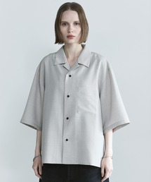 remer(�����[��)�̃��[�Y�V���Z�e�B�b�N���l���V���c / loose synthetic linen shirt�s�Ăɗ����������f�ށt(�V���c/�u���E�X)