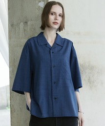 remer（リメール）の「ルーズシンセティックリネンシャツ / loose synthetic linen shirt《夏に涼しい麻調素材》（シャツ/ブラウス）」