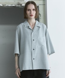 remer（リメール）の「ルーズシンセティックリネンシャツ / loose synthetic linen shirt《夏に涼しい麻調素材》（シャツ/ブラウス）」