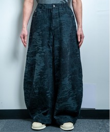 BACKSTAGE PASS（バックステージパス）の「JANIS-J(ジャニスｰジェイ)ジャガードデニム ワイドバギー バルーン バレル パンツ（デニムパンツ）」