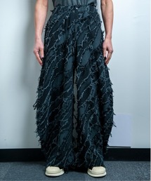 BACKSTAGE PASS（バックステージパス）の「JANIS-J(ジャニスｰジェイ)ジャガードデニム ワイドバギー バルーン バレル パンツ（デニムパンツ）」