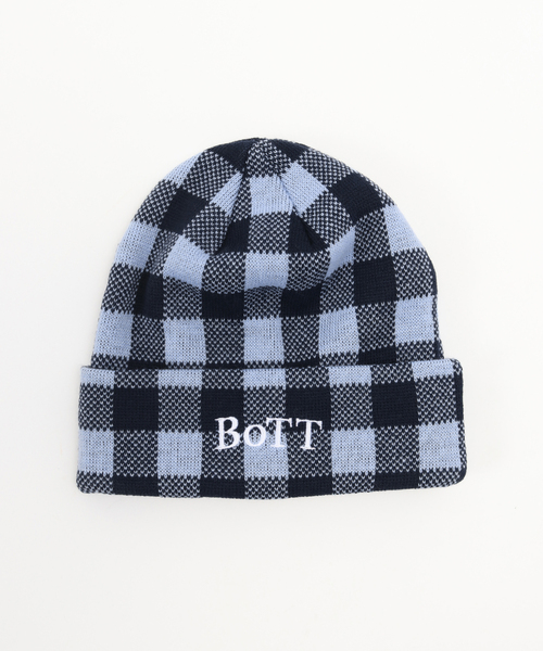 BoTT / ボット GINGHAM CHECK BEANIE