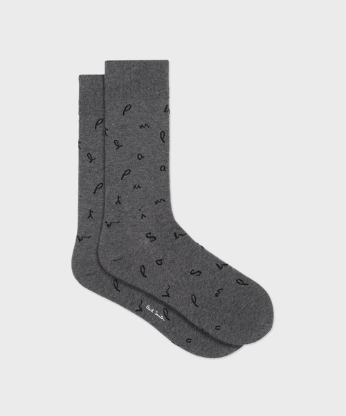 Paul Smith(ポールスミス)の「ランダムスペル ソックス【160600 DR】(ソックス/靴下・メンズ・ネイビー/グレー/ブラック/ダークパープル・25-27)」の3枚目の写真